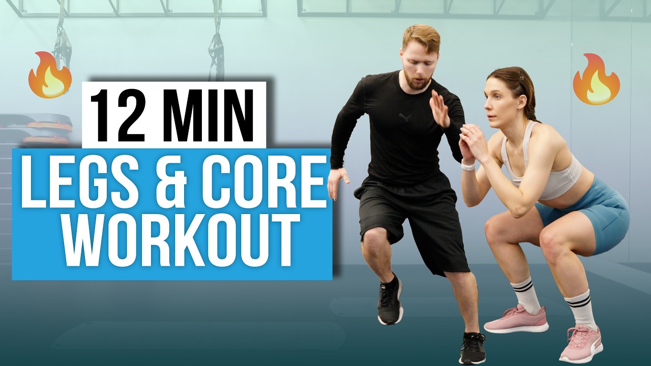 12-Min High Calorie Burn Workout 🔥 Legs & Core Fat Burning