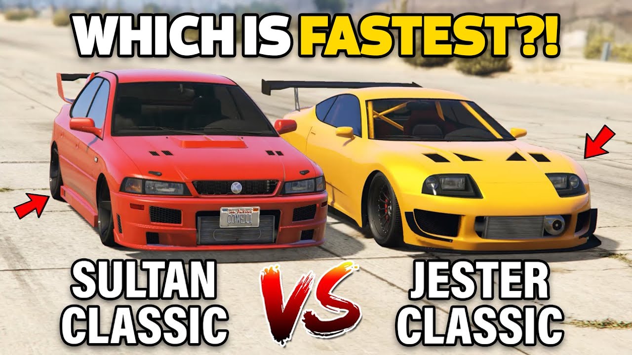 GTA 5 ONLINE - SULTAN CLASSIC VS JESTER CLASSIC (WHICH IS FASTEST?)