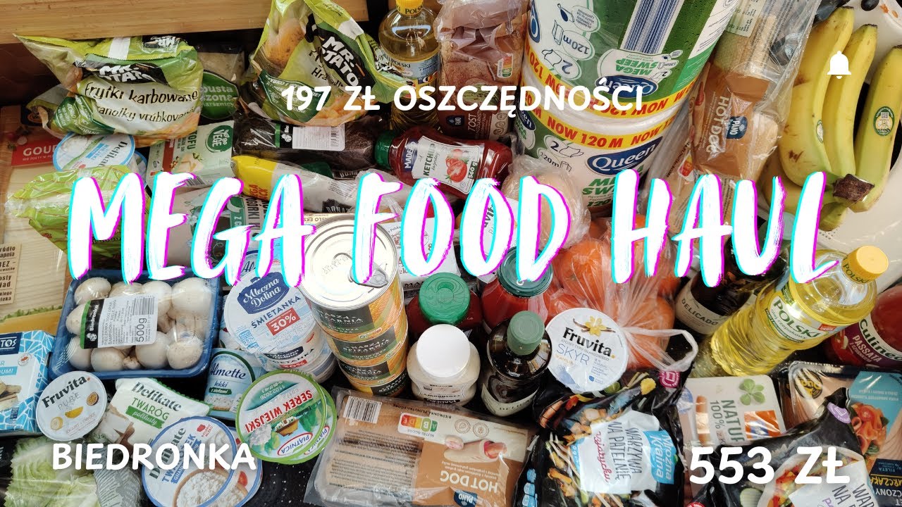 💸MEGA haul z Biedronki za 553 zł |🤑  197 zł oszczędności |🧾 zakupy na 2 tygodnie