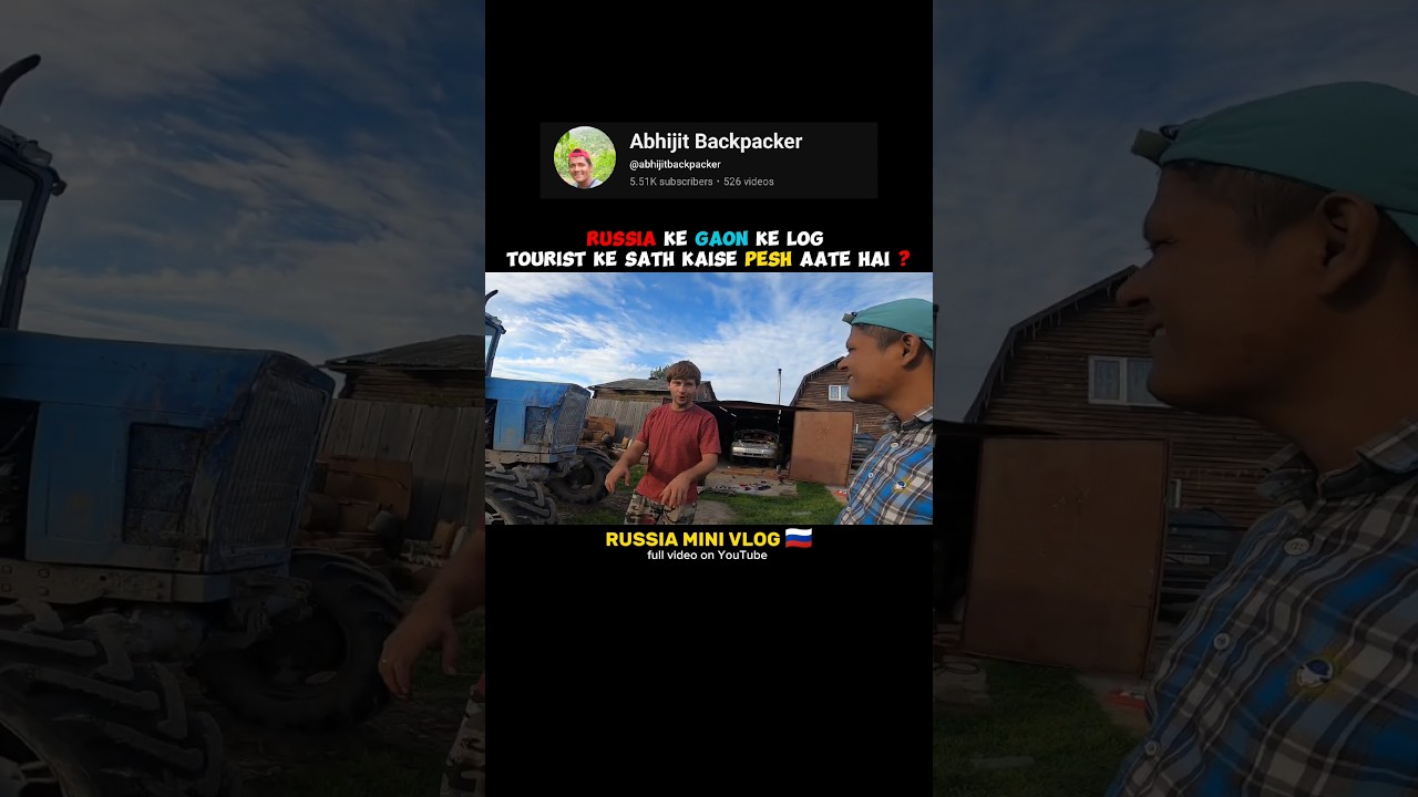 A foreigner in #russian village 🇷🇺  #hospitality #russiavlog #gaon