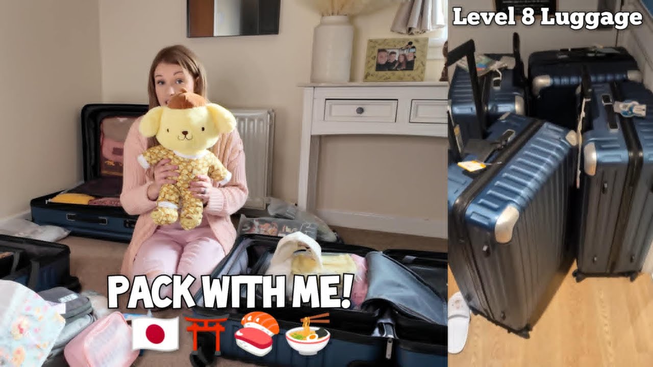 Pack with us for 2 weeks in Japan 🇯🇵 Travel essentials and tips | Level 8 luggage