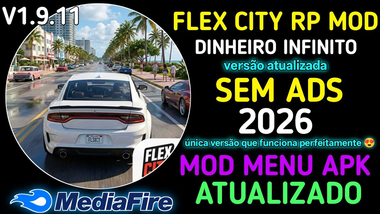 NOVO! VICE ONLINE FLEX CITY RP MOD APK 1.9.11 DINHEIRO INFINITO ATUALIZADO VIA MEDIAFIRE MOD MENU 🤑✅