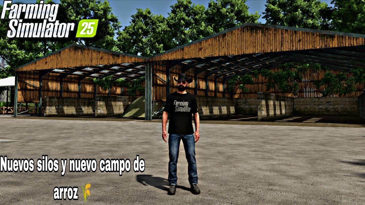 Compramos nuevos silos y hacemos un nuevo mega campo de arroz en Farming Simulator 25 #24