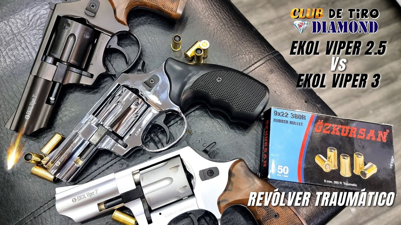 Revólver Traumático 💥 Ekol Viper 2.5 Vs Ekol Viper 3