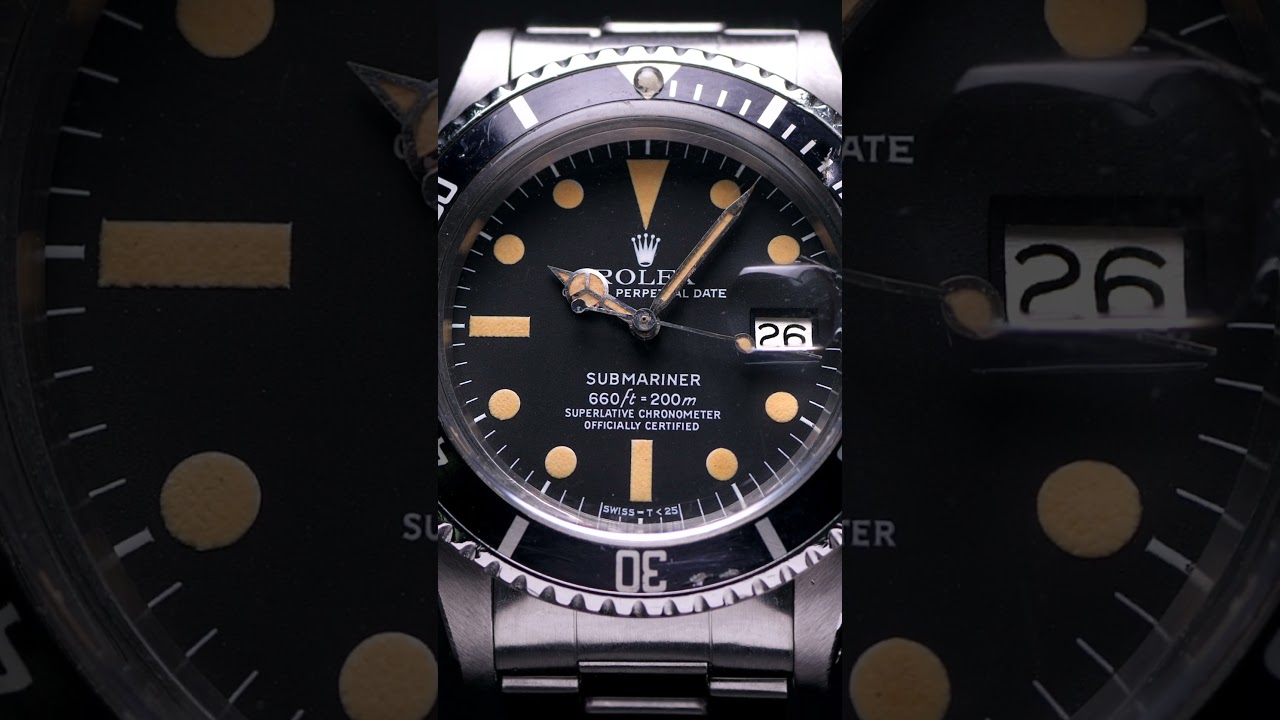 Vintage Rolex: A striking Submariner Ref 1680 "White" Circa 1978 🤩 