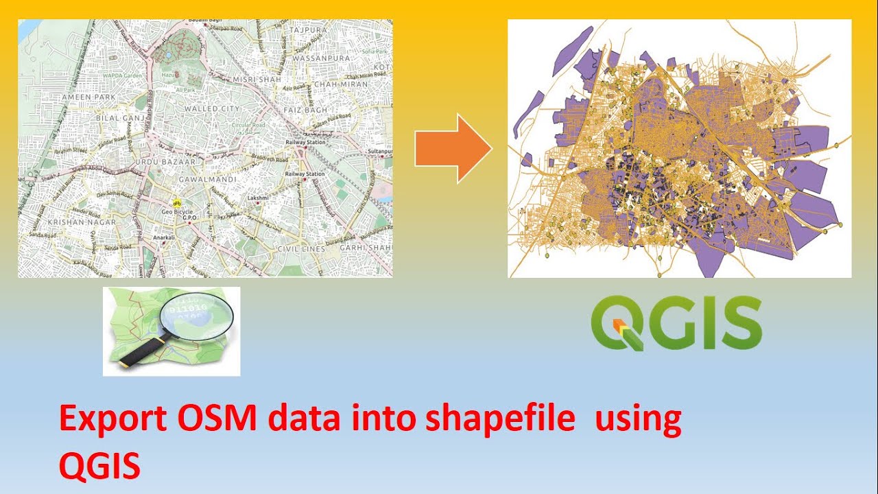 How to export osm data into shapefile using QGIS