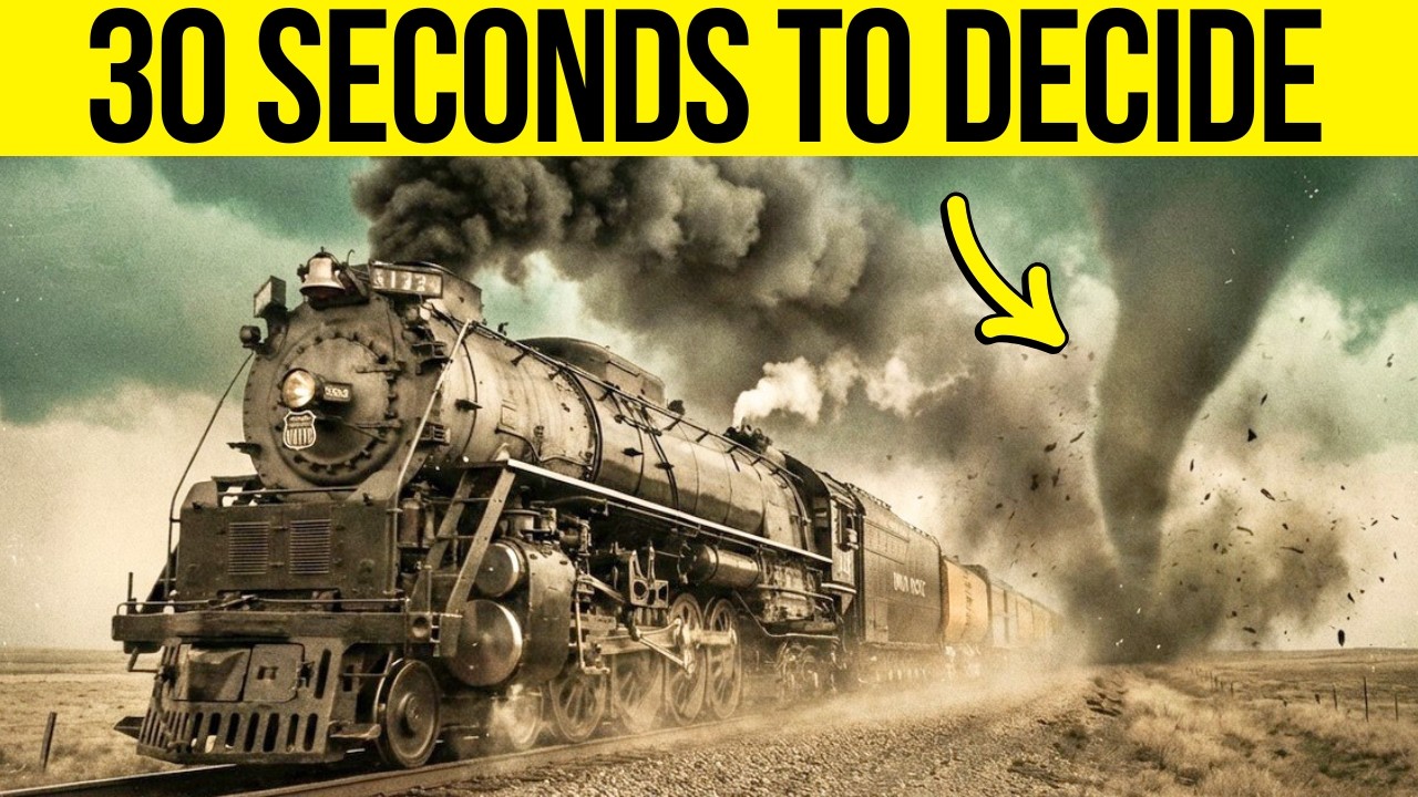 The Locomotive That TRIED to Outrun a Tornado — He Had Seconds to Decide