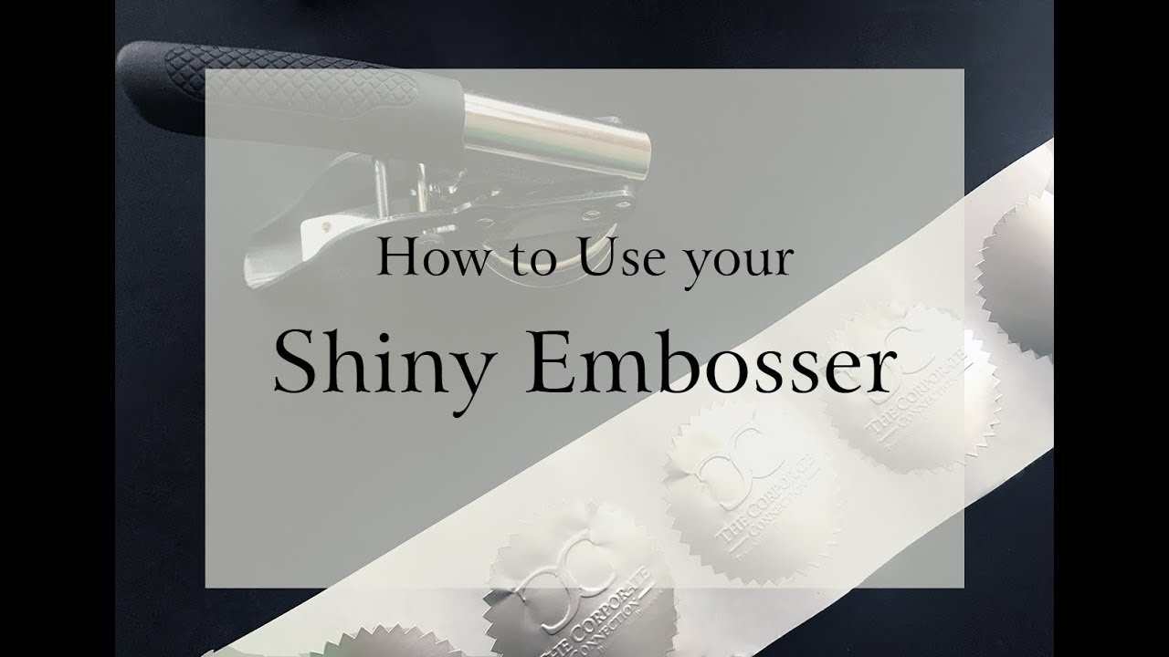 Shiny Model-ES Embosser How to: Unlock, Lock & Insert