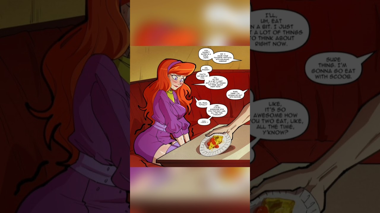 dafne Se puso roja por Shaggy por hacerle de la comida 