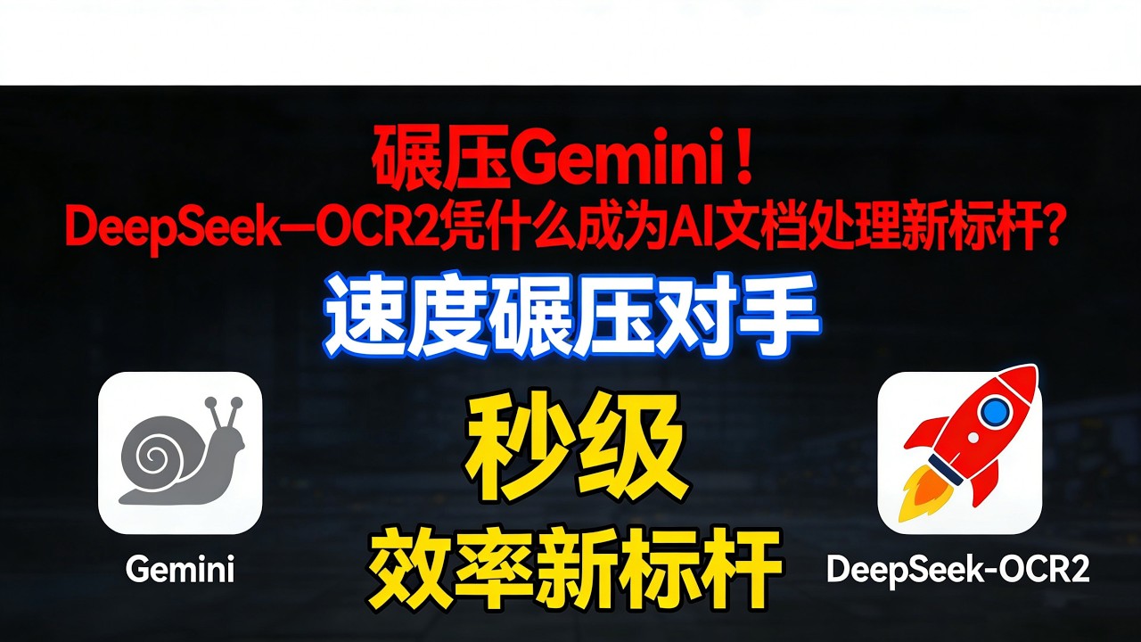 DeepSeek—OCR2爆火背后：AI终于能像人一样“读懂”文档了？#DeepSeekOCR2#AI黑科技#职场效率神器#开源AI#OCR技术革新#科技前沿解读#AI文档处理#千亿市场风口