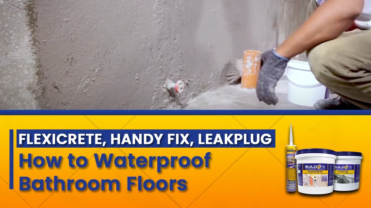 Flexicrete: How to Waterproof Shower Floors and Bathrooms