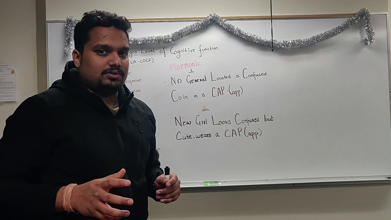 Mnemonic for Rancho Los Amigos- Level of Cognitive Function (RLA-LOCF)