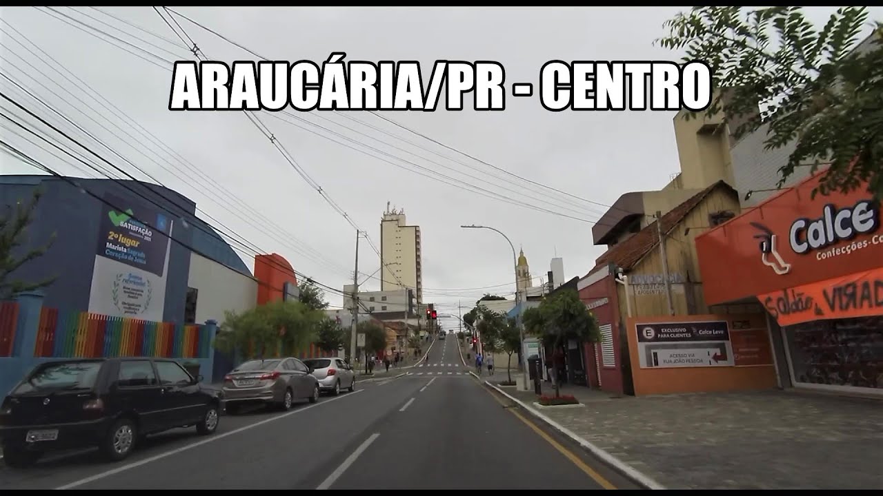 Dirigindo pelo Centro de Araucária/PR | Cidade barata para morar próximo de Curitiba