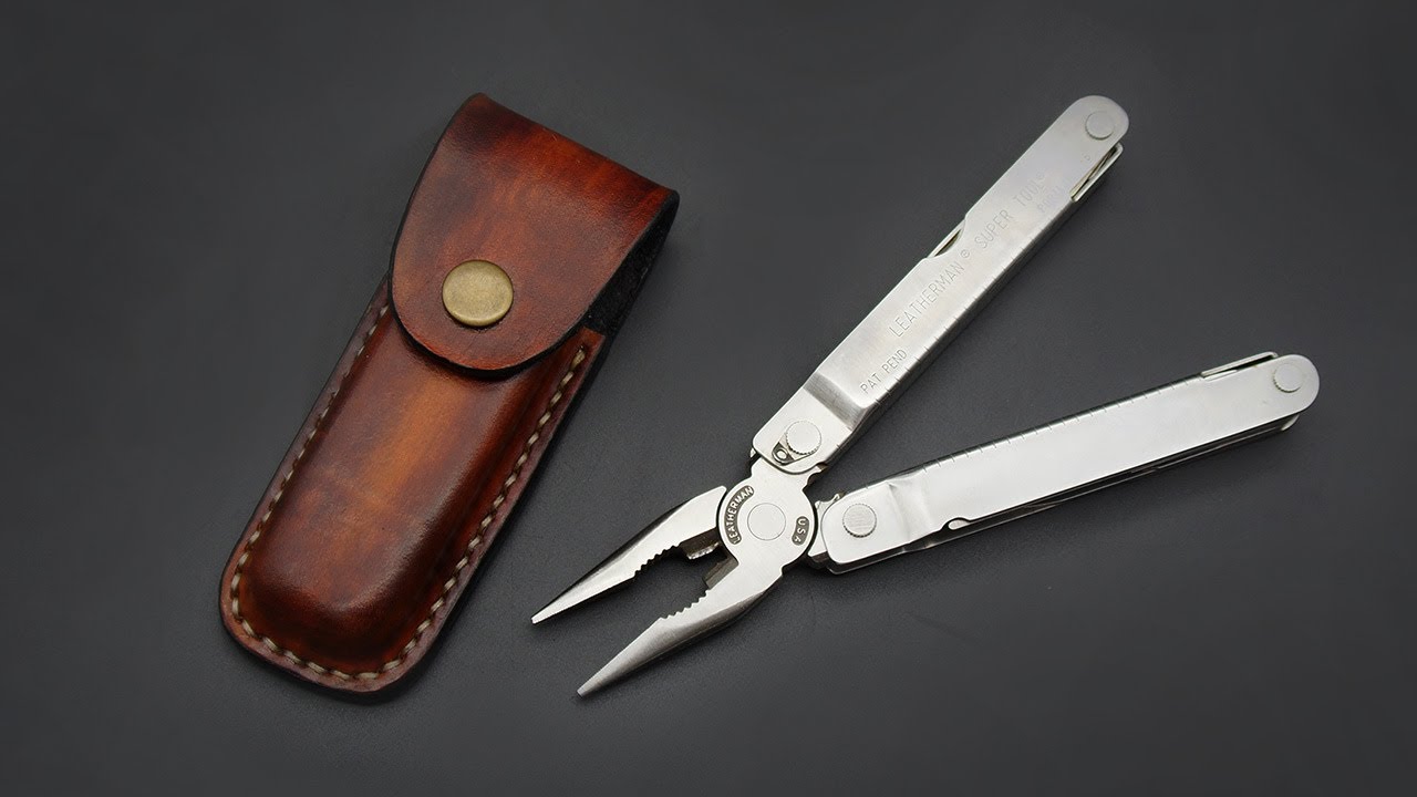 Чехол из кожи для мультитула Leatherman своими руками  How To Make A Leatherman Multitool Sheath