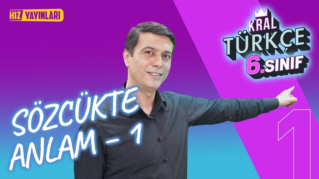 6. Sınıf Türkçe | Sözcükte Anlam 1 - 2025 - 2026