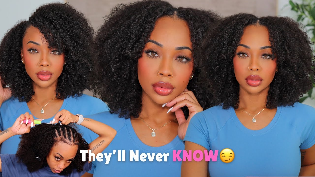 Nobody Will Know It’s Crochet 😍 Kinky Curly No Leave-Out Install - Ywigs