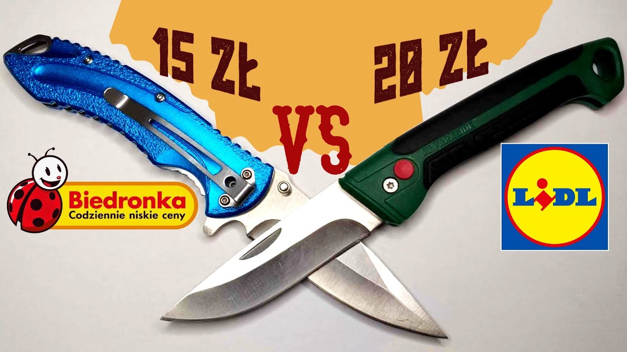 Biedronka vs LIDL - Test noży z supermarketu
