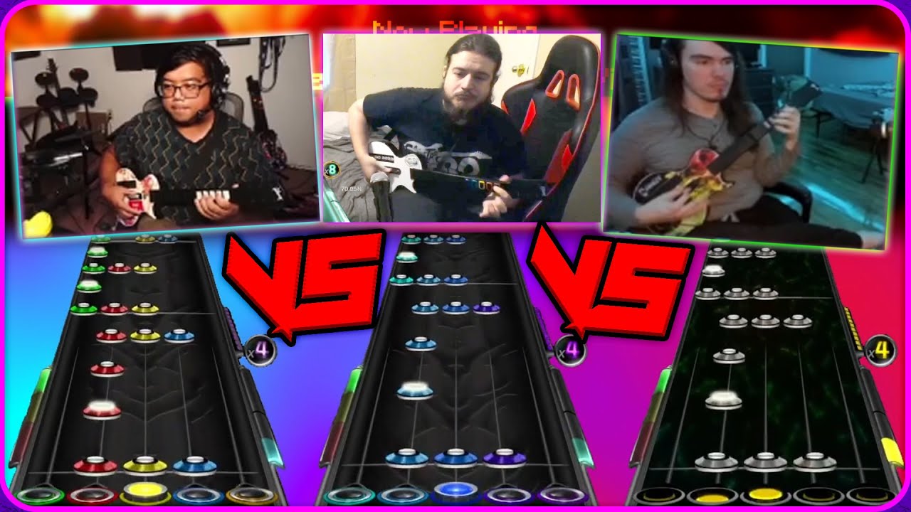 Acai, Randyladyman & Frif play Clone Hero Online [Highlights]
