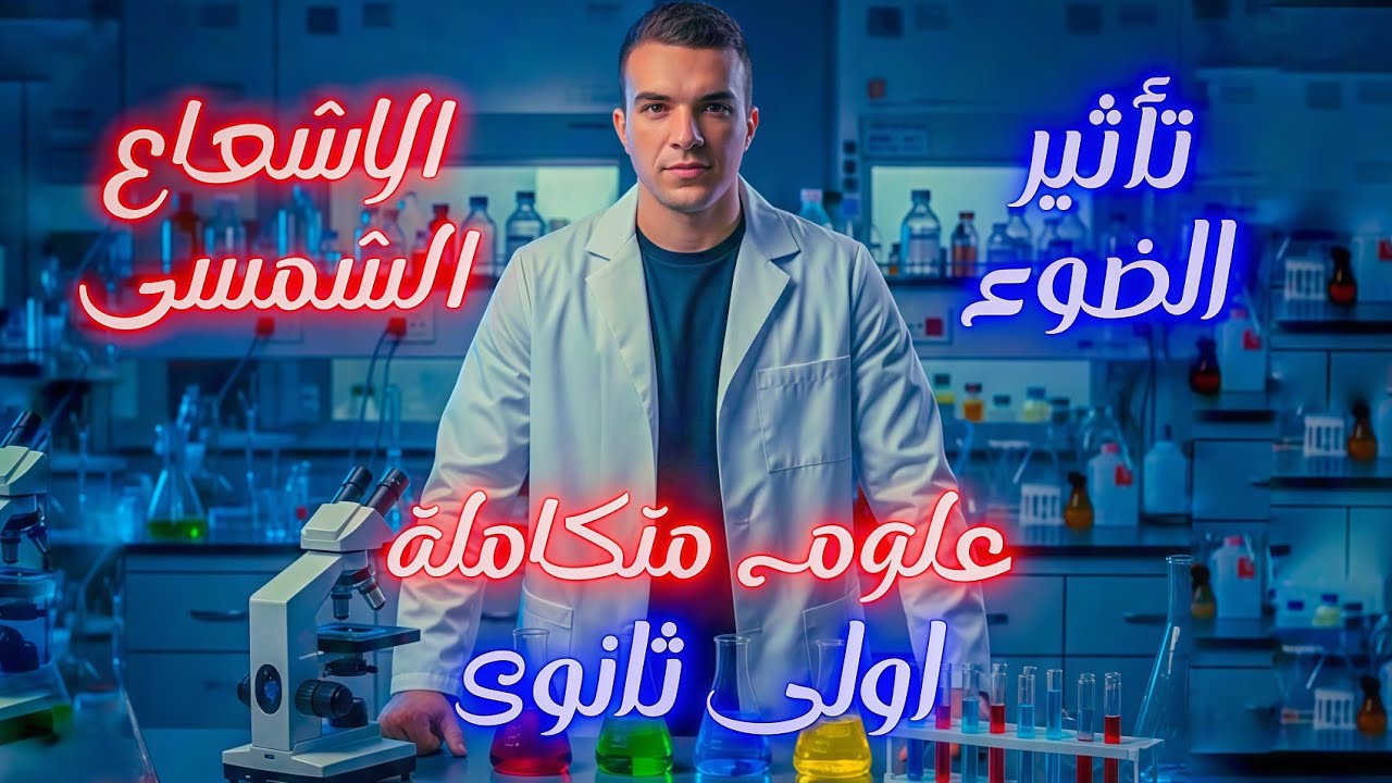 الدرس الثامن علوم متكاملة تأثير الضوء والاشعاع الشمسى على البيئات المائية اولى ث#مستر_احمد_الفواخرى