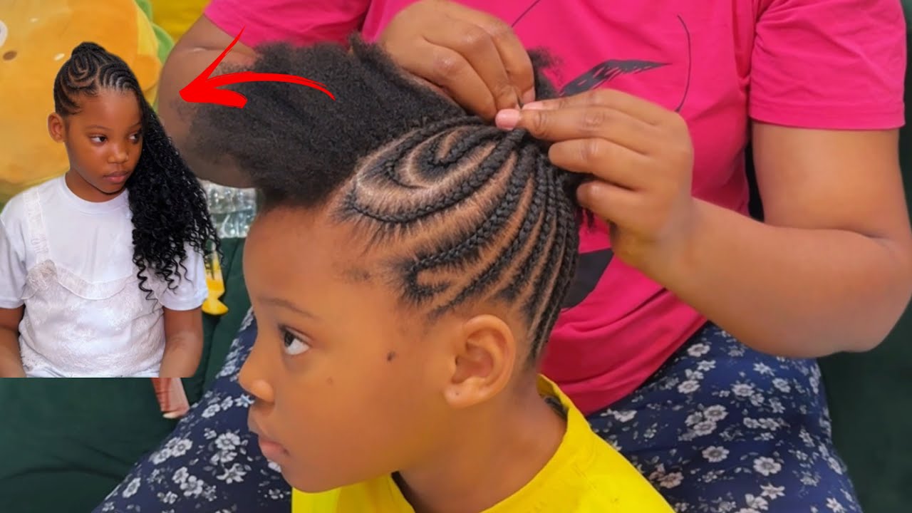 Посмотрите, как я преображаю ее с помощью красивой богемной прически шуку.