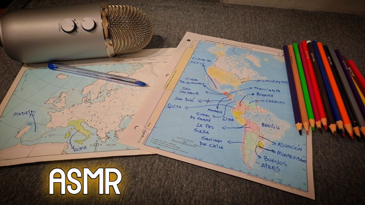 ASMR - PAÍSES, CAPITALES, Y FAMOSOS
