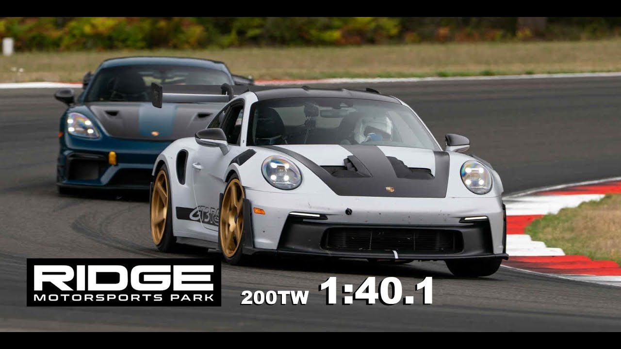 2025 Ridge Motorsports Park - 1:40.1 - Porsche 911 GT3 RS 200TW