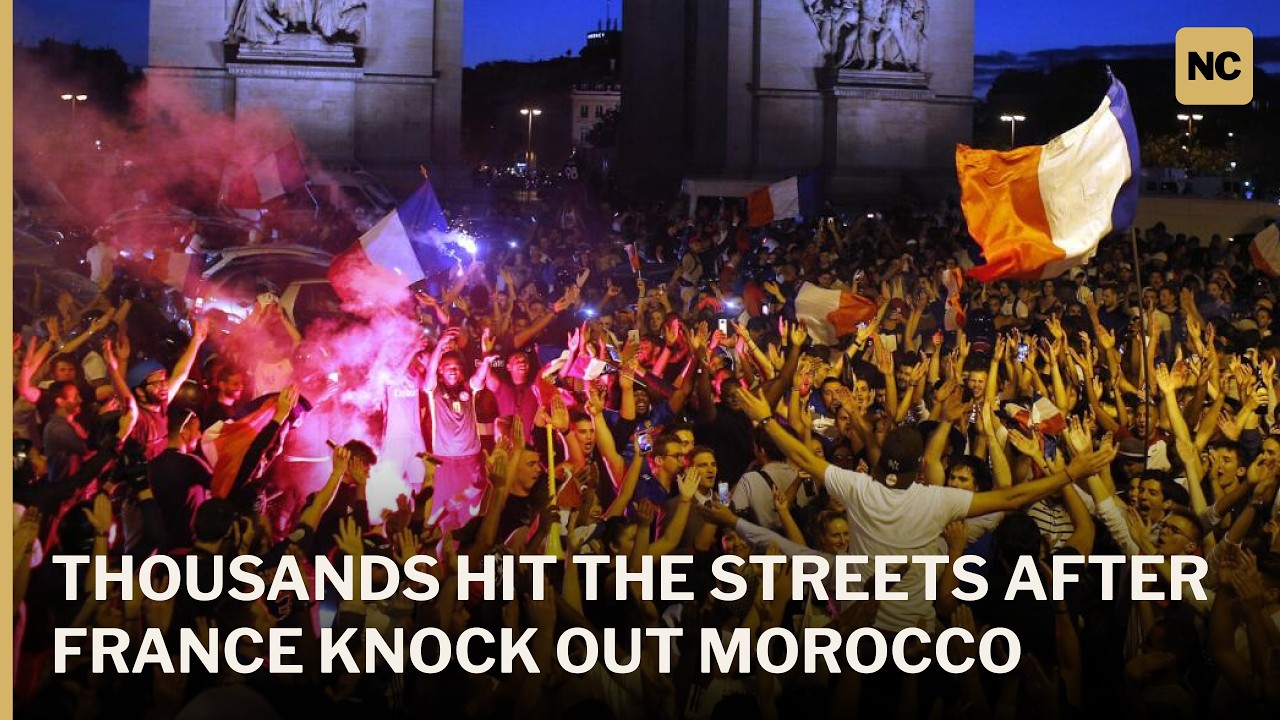 Paris Celebrates! Thousands Hit the Streets After France Knock Out Morocco | AD1S