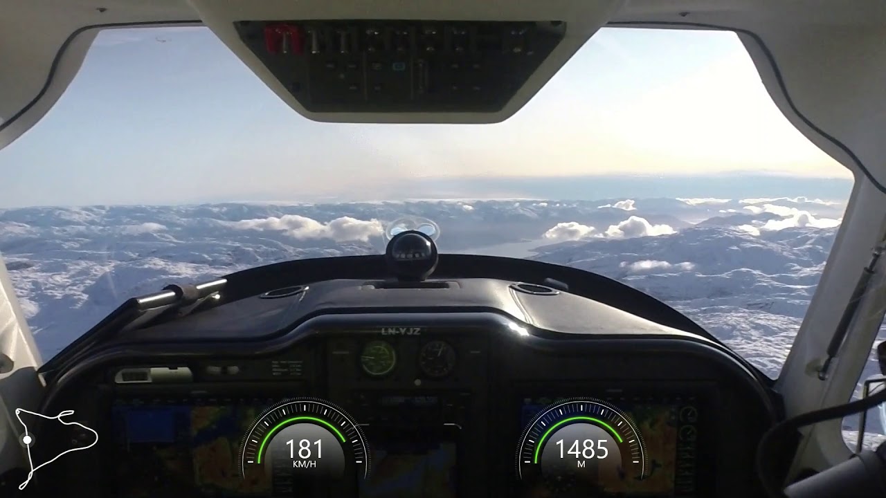 Over Voss og Hardanger i TL 3000 Sirius