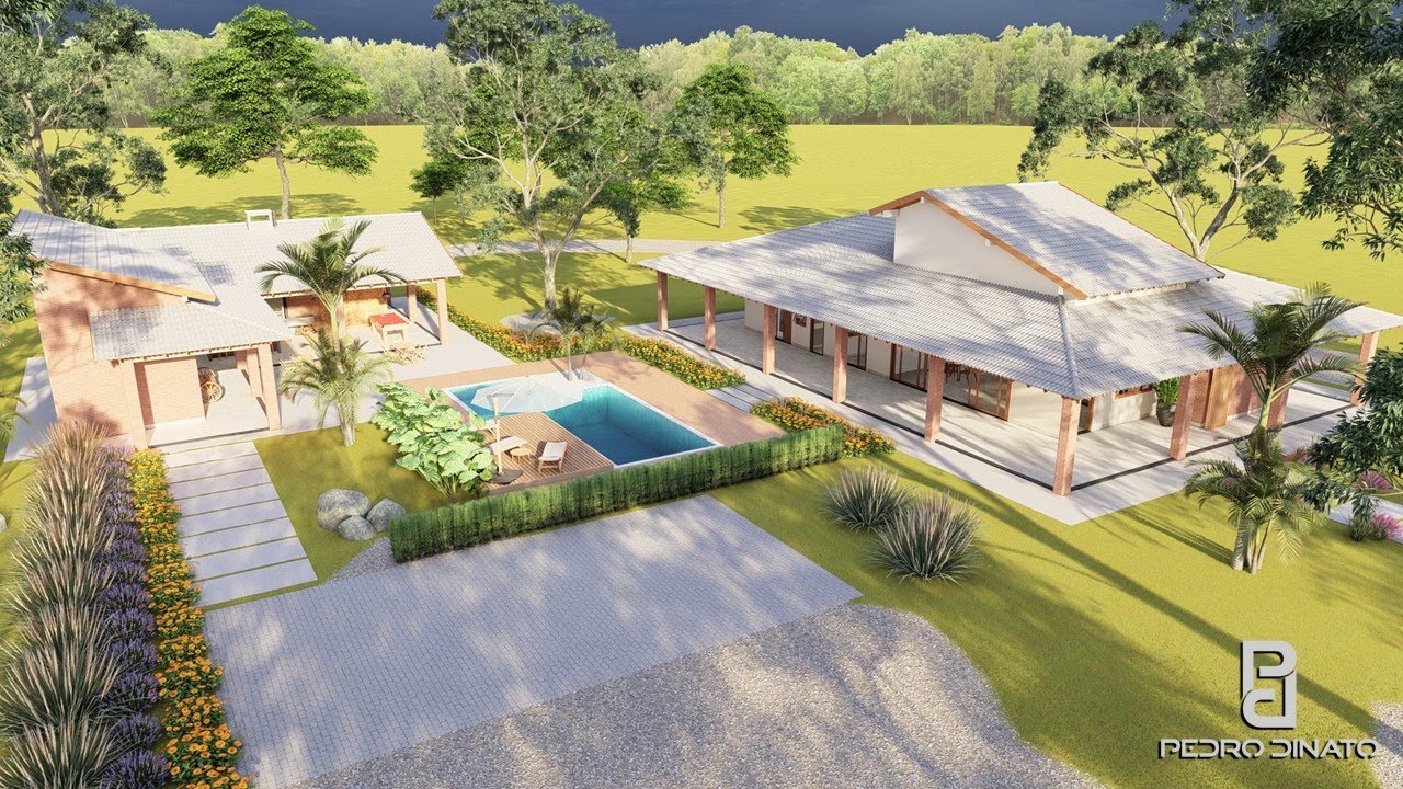 CASA DE CAMPO COM 4 SUITES  + EDICULA, IDEAL PARA SITIO OU CHACARÁ  ( P - 176)