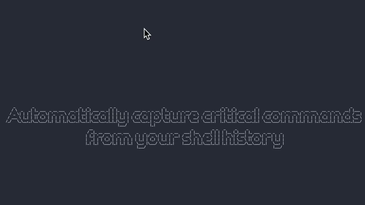 Automatically capture and share commands from your shell history