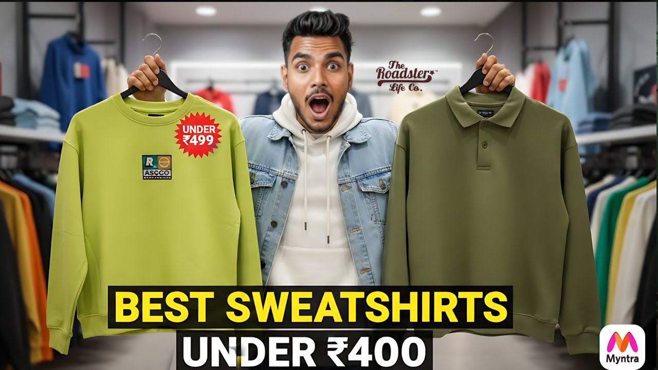 Best Myntra Sweatshirts for Winter 2025 | Affordable & Stylish Picks!