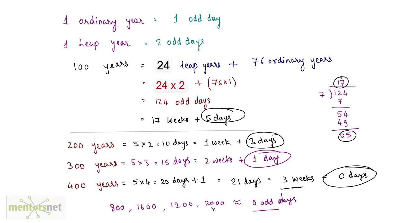 QT 204  How to Count Odd Days