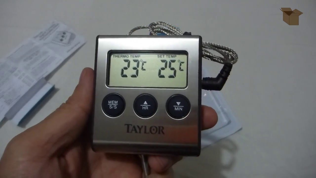 Unboxing Taylor Digital Cooking Thermometer with Probe and Timer