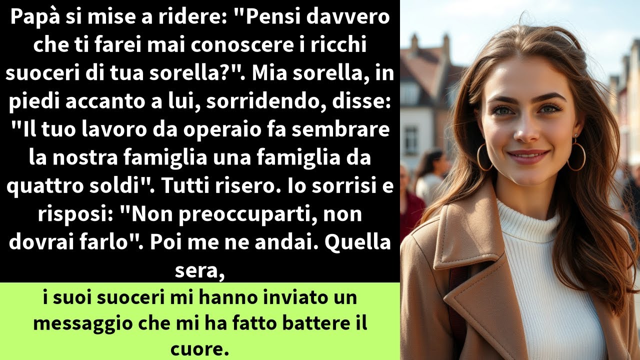 Papà si mise a ridere: 