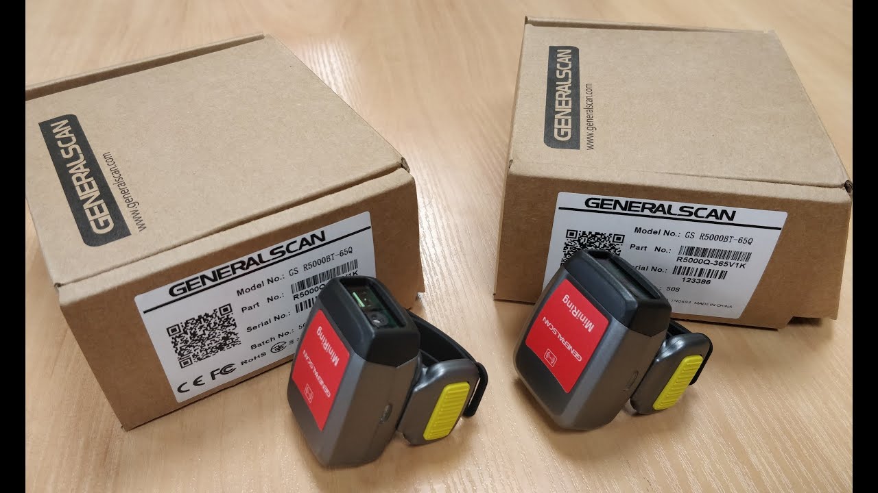 Беспроводный сканер штрих-кодов на палец Generalscan GS R5000BT