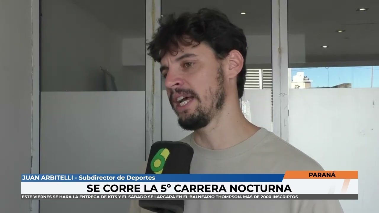 Juan Arbitelli - Se corre este sábado la 5º edición de la carrera nocturna en Paraná