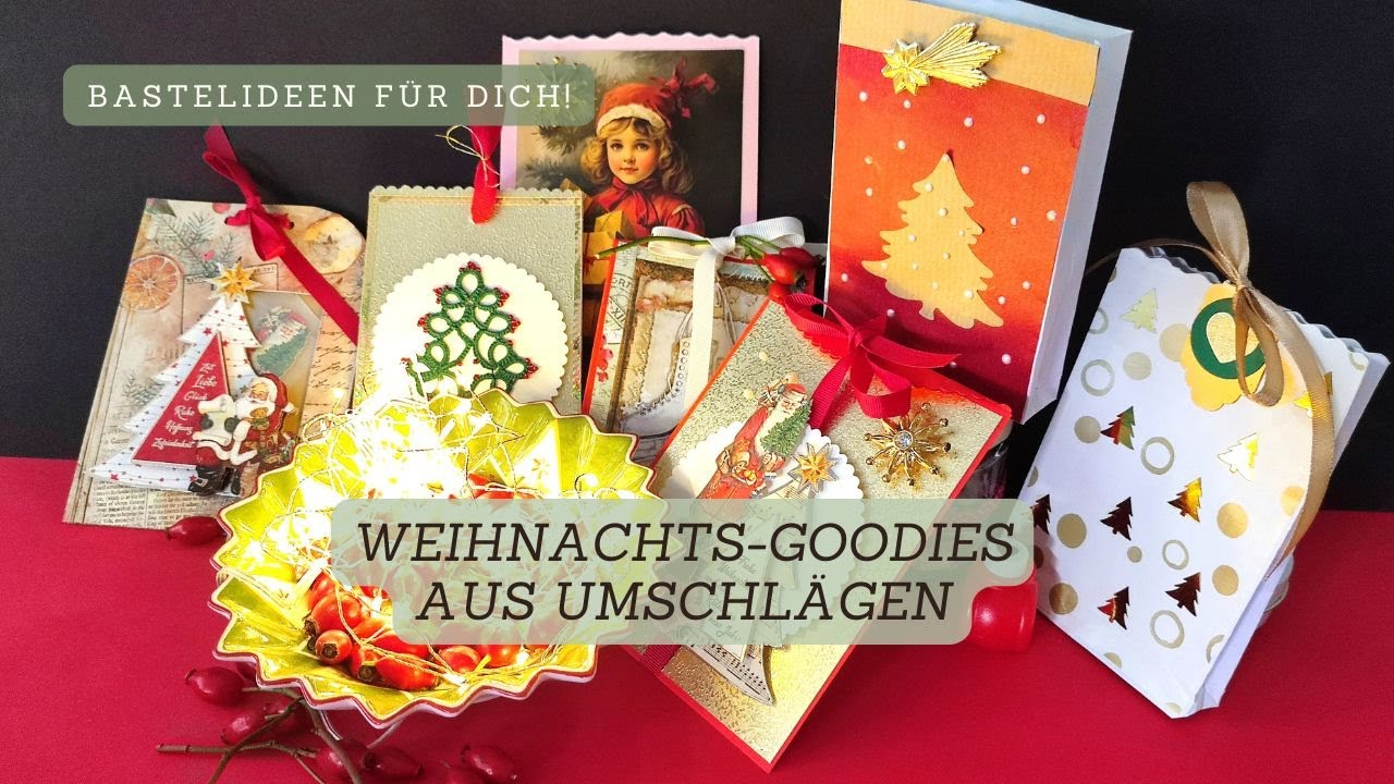 Weihnachtliche Goodies aus Umschlägen – einfach, schnell & wunderschön!
