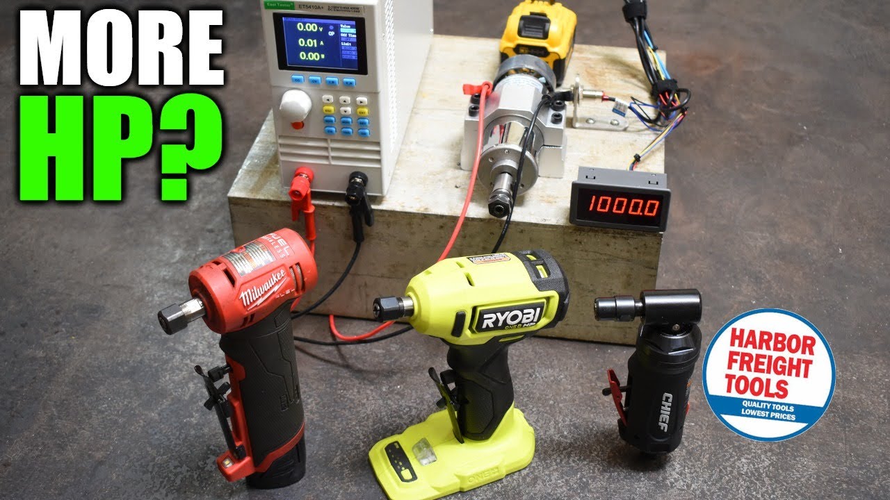 Глубокошлифовальные машины, которые превосходят M12? На динамометре: Ryobi и Harbor Freight
