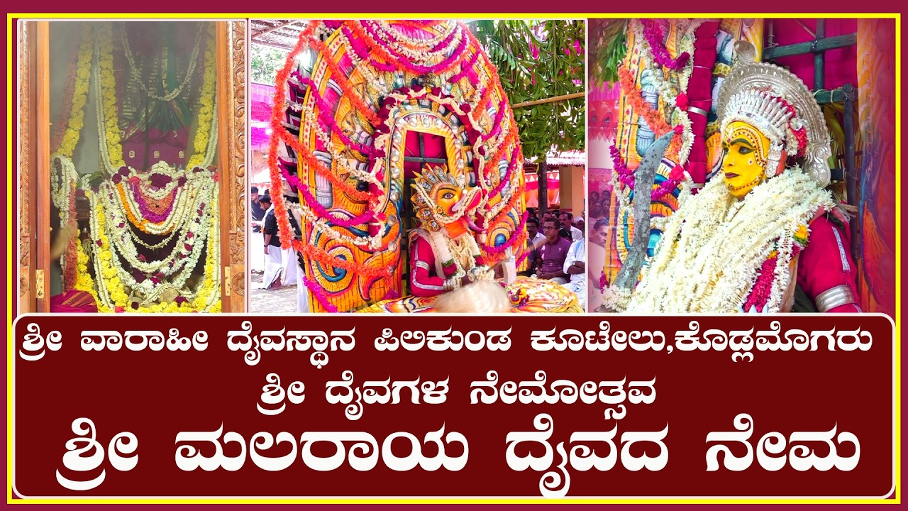 ಶ್ರೀ ವಾರಾಹೀ ದೈವಸ್ಥಾನ ಪಿಲಿಕುಂಡ ಕೂಟೇಲು,ಕೊಡ್ಲಮೊಗರು| ಶ್ರೀ ದೈವಗಳ ನೇಮೋತ್ಸವ-ಶ್ರೀ ಮಲರಾಯ ದೈವದ ನೇಮ