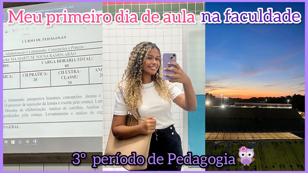 MEU PRIMEIRO DIA DE AULA NA FACULDADE | 3º Período de Pedagogia 