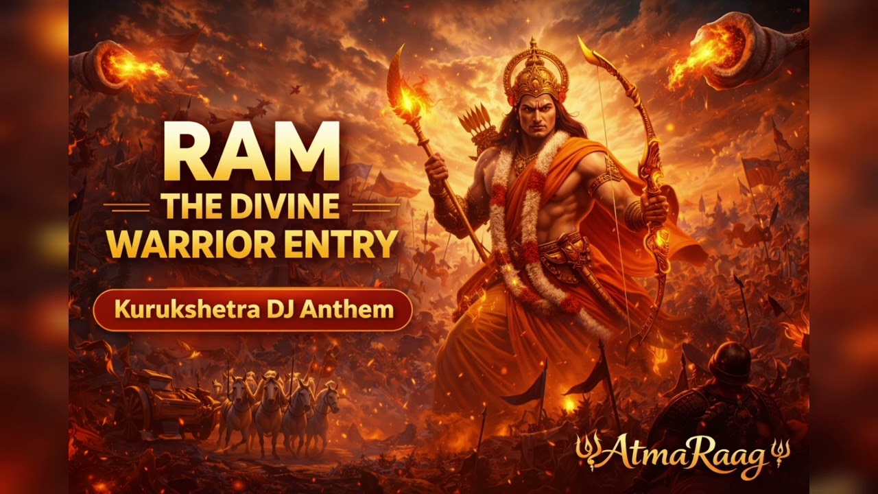 🏹 RAM – The Divine Warrior Entry | 🪔 Epic Bhakti Anthem | AtmaRaag🔱