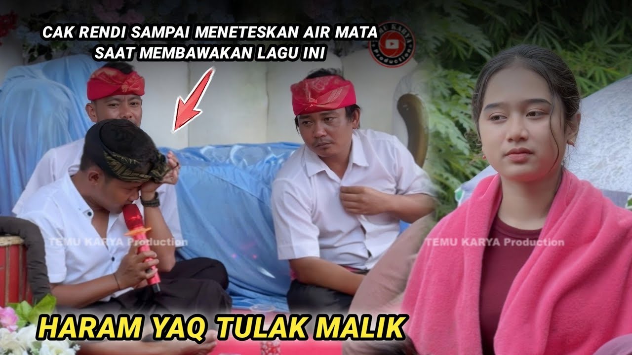 Cak rendi sampai meneteskan air mata saat membawakan lagu Haram yaq tulak malik di Temu karya 05