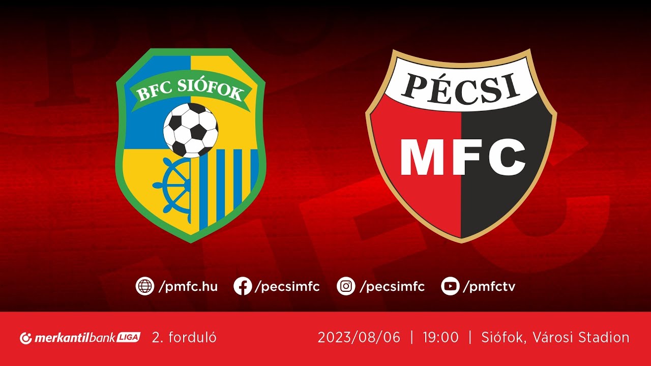 BFC Siófok - PMFC | Merkantil Bank Liga | 2. forduló | Élő közvetítés | PMFC TV