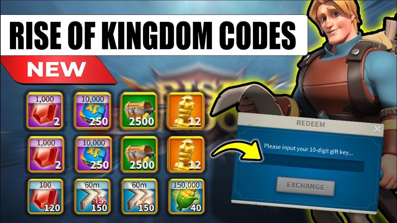Новые коды Rise of Kingdoms 2026 | Бесплатные награды и драгоценные камни