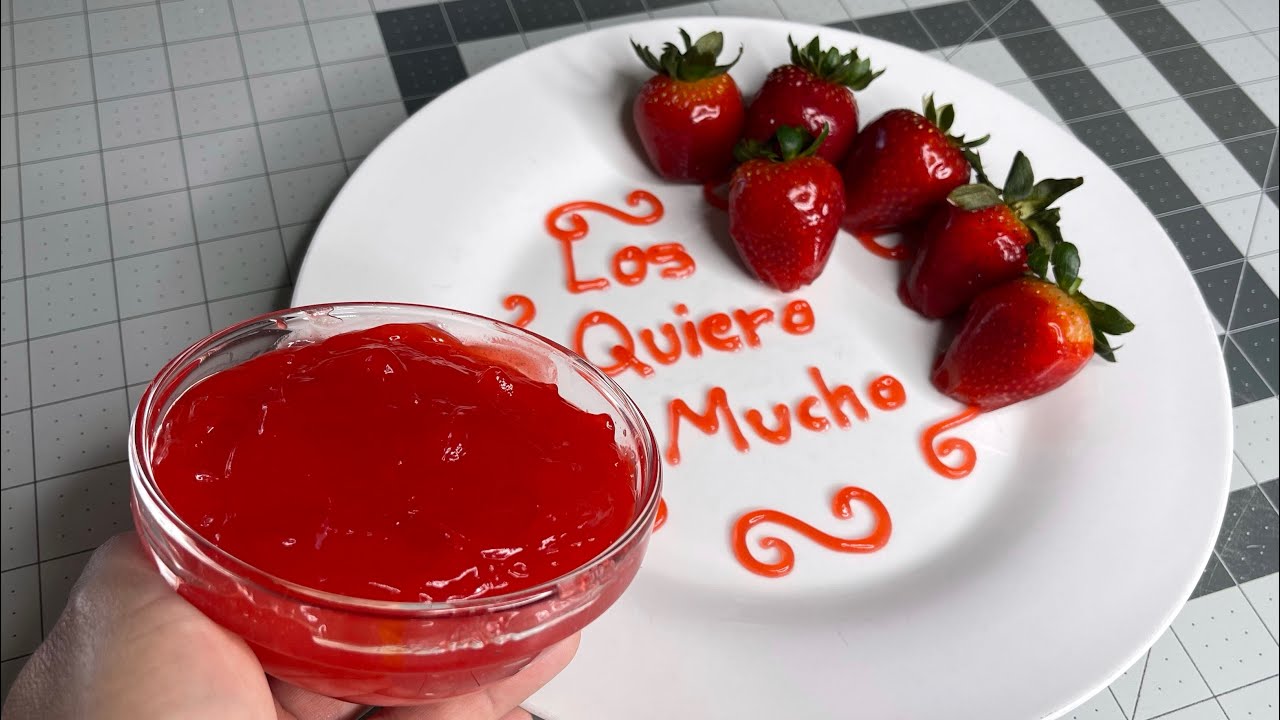 COMO HACER GLASEADO DE FRESA (FÁCIL Y DELICIOSO)