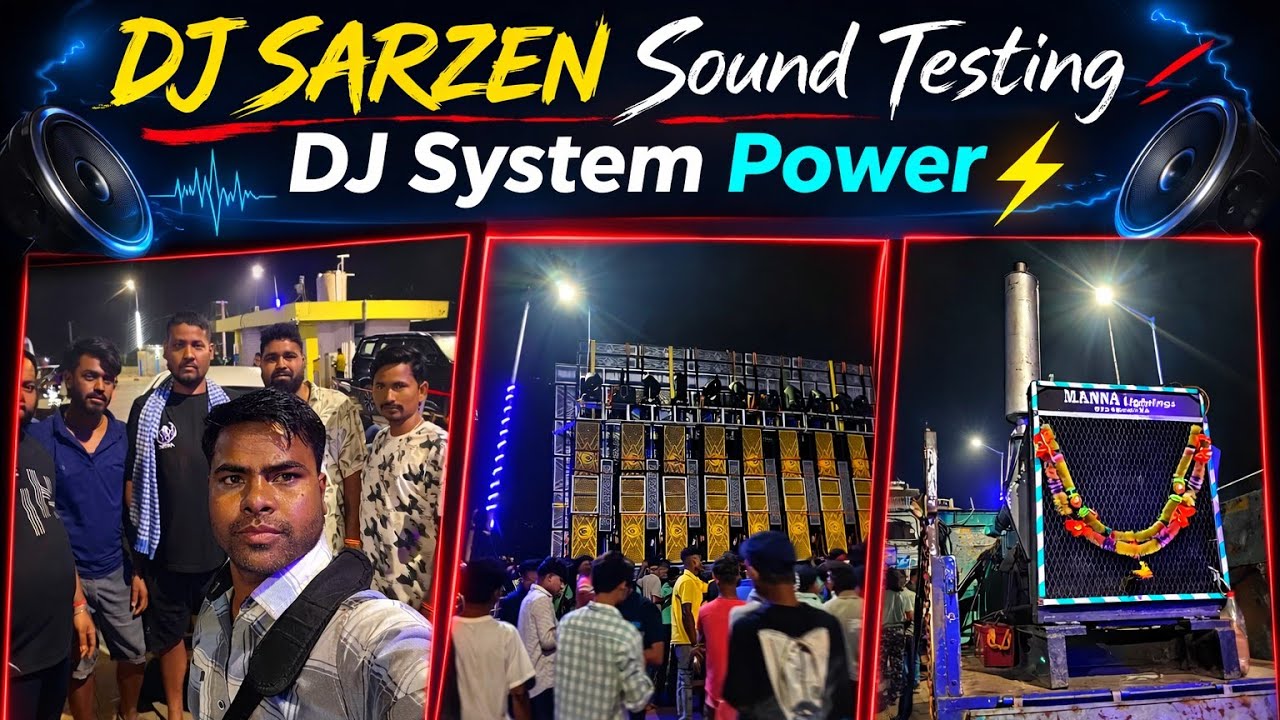 DJ SARZEN Sound Testing | DJ System Power ⚡#bassboosted #djshorts #indiaparty #djbeats #djenergy 