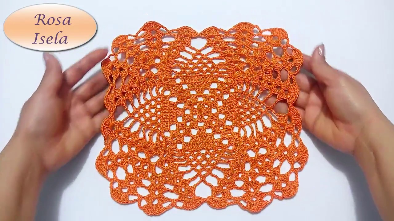 Tapete cuadrado Crochet