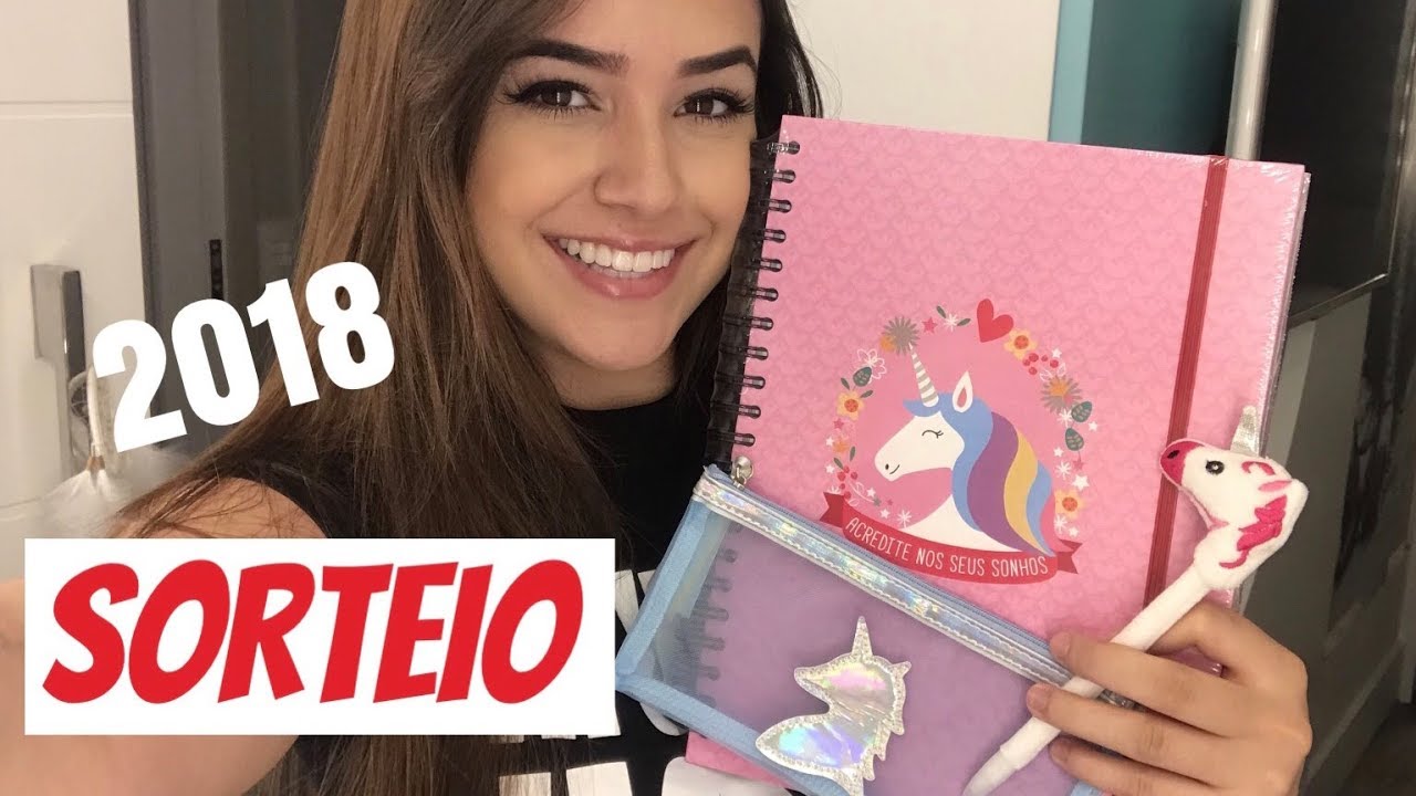 MATERIAL ESCOLAR 2018 - SORTEIO (de unicórnio)