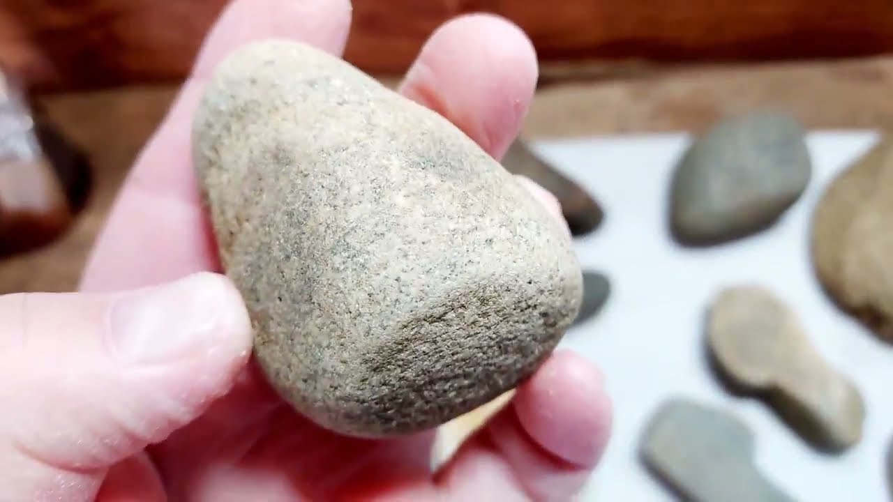 Native American Stone Tools And Artifacts ~ BIG OVAL GRINDER !