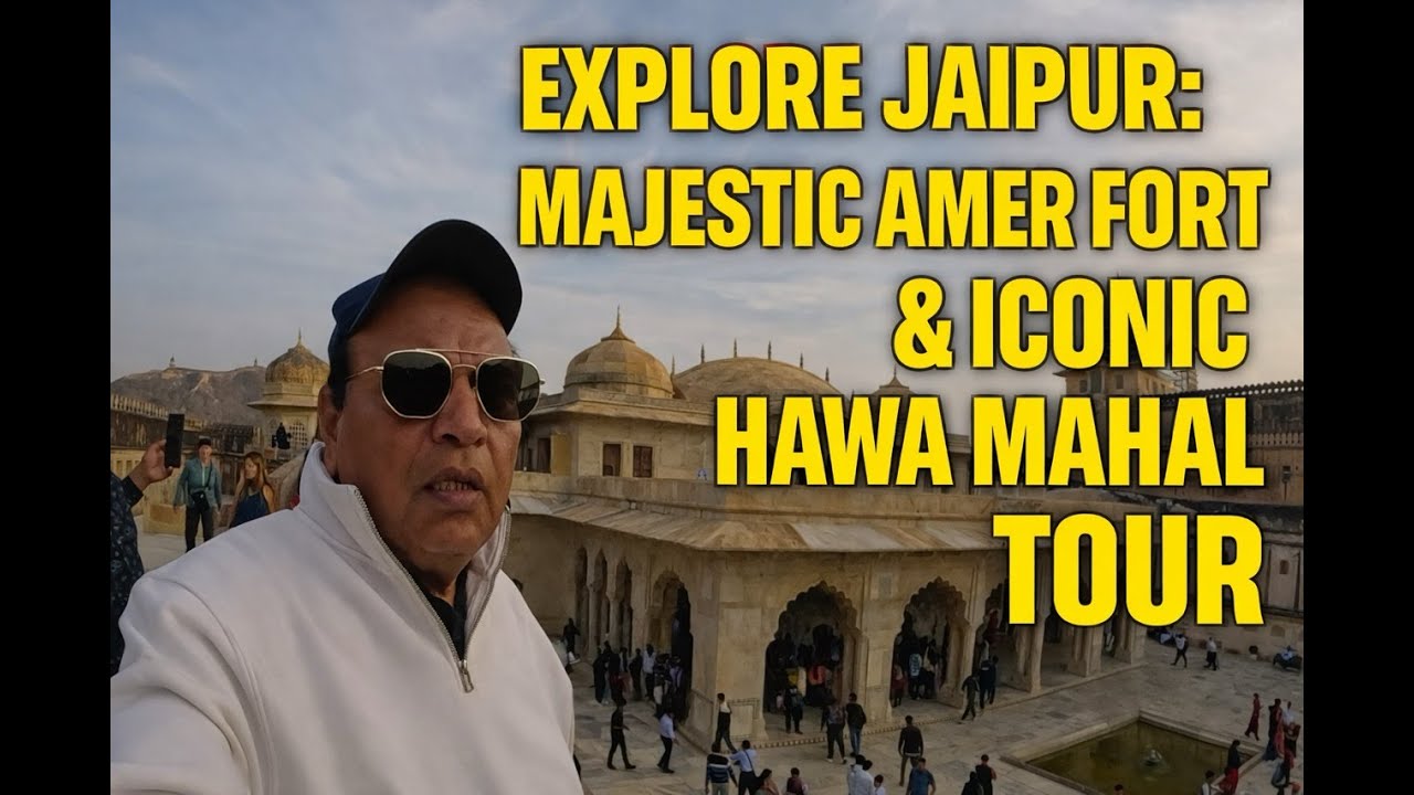 Explore Jaipur: Majestic Amer Fort & Iconic Hawa Mahal Tour! 🌟-vlog-70